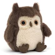 PELUCHE BROWN OWLING  de JELLYCAT - CHOUETTE  Marron-  11 cm