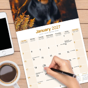 CALENDRIER 2027 - DOBERMAN
