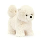 PELUCHE DAPHNE POMERANIAN de JELLYCAT - CHIEN BLANC - 24 cm