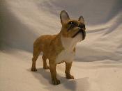 Statue de Collection LEONARDO - BOULEDOGUE FRANCAIS FAUVE