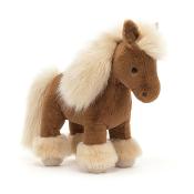 PELUCHE FREYA PONY de JELLYCAT - PONEY MARRON 32 cm