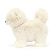 PELUCHE DAPHNE POMERANIAN de JELLYCAT - CHIEN BLANC - 24 cm