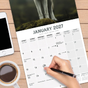 CALENDRIER 2027 - LOUPS