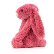 PELUCHE BASHFUL   BUNNY - Lapin rose cerise de 18 cm