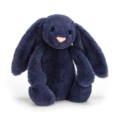 PELUCHE BASHFUL BUNNY - Lapin bleu roy  de 31 cm