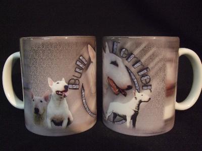 TASSE/MUG -  Chien BULL TERRIER BLANC