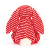 PELUCHE EVEY  BUNNY ORIGINAL- Lapin ORANGE/BLANC Rayé de 31 cm