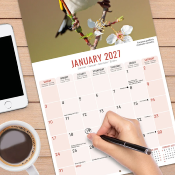 CALENDRIER 2027 - OISEAUX DU JARDIN
