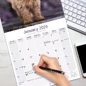 CALENDRIER 2026 - CANICHE NAIN & TOY