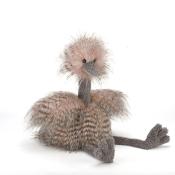 PELUCHE ODETTE OSTRICHde JELLYCAT - AUTRUCHE -49 cm