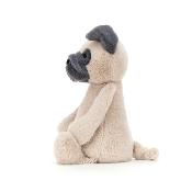 PELUCHE BASHFUL de JELLYCAT - CHIEN CARLIN - 12 X 31 cm