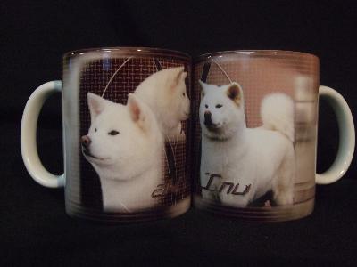 TASSE/MUG -  Chien AKITA INU BLANC