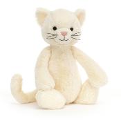 Peluche BASHFULL Chat Blanc Crème de JELLYCAT 31 cm