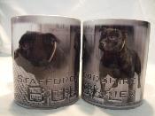 TASSE/MUG -  Chien STAFFORDSHIRE BULL TERRIER NOIR