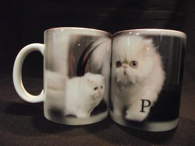 TASSE / MUG -  CHAT PERSAN BLANC