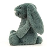 PELUCHE BASHFUL FOREST  BUNNY - Lapin VERT FORET  de 18 cm