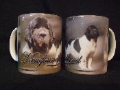 TASSE/MUG -  Chien TERRE NEUVE NOIR ET BLANC