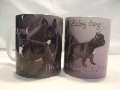 TASSE/MUG - Chien BOULEDOGUE FRANCAIS FONCE BEBE 