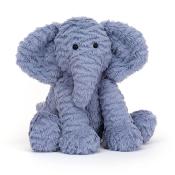 PELUCHE FUDDLEWUDDLE de JELLYCAT - Eléphant bleu 23cm