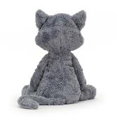 PELUCHE TUFFET de JELLYCAT - CHAT gris et blanc 31cm