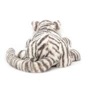 PELUCHE LOUNGING LOVELINESS de JELLYCAT - SACHA TIGRE BLANC 17 X 45 cm